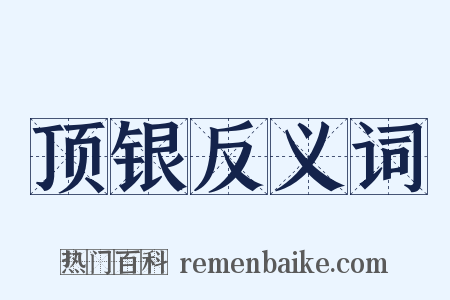 顶银反义词是什么意思的图片